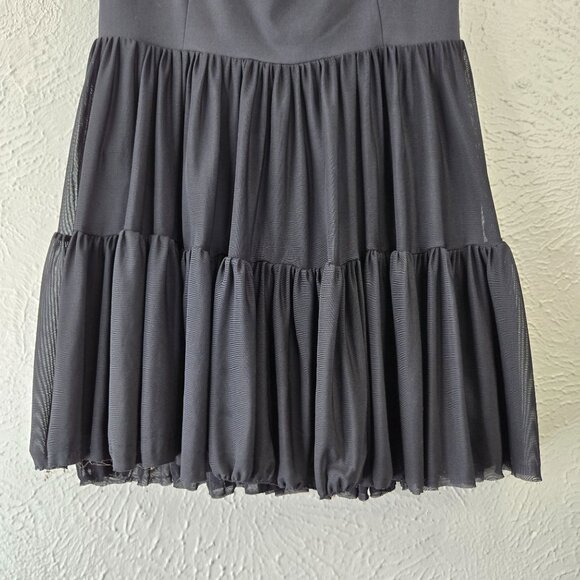 Blogilates Ballerina Active Dress Small Black Short Lined Ruffle Pleated Tiered - Picture 5 of 11